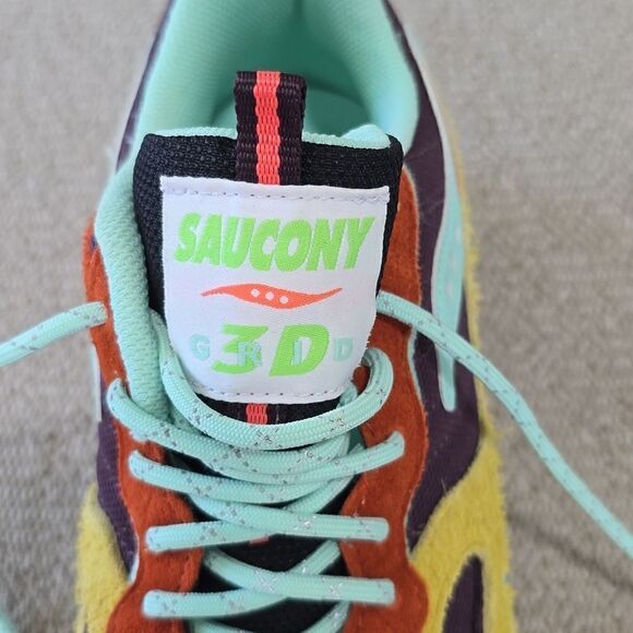 Saucony 3D Grid Hurricane Trailian Colorful Unisex Sneaker Shoes-Size 9.5 - Picture 12 of 14